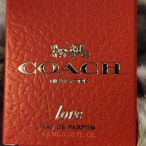 Coach Love 7mL Eau de Parfum in Textured Red Box